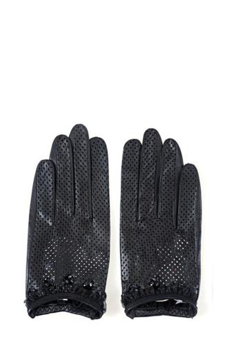 Gloves Leather Lace